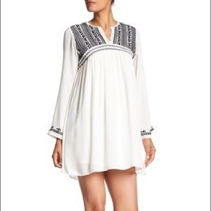 Romeo + Juliet Embroidered Empire Waist Dress